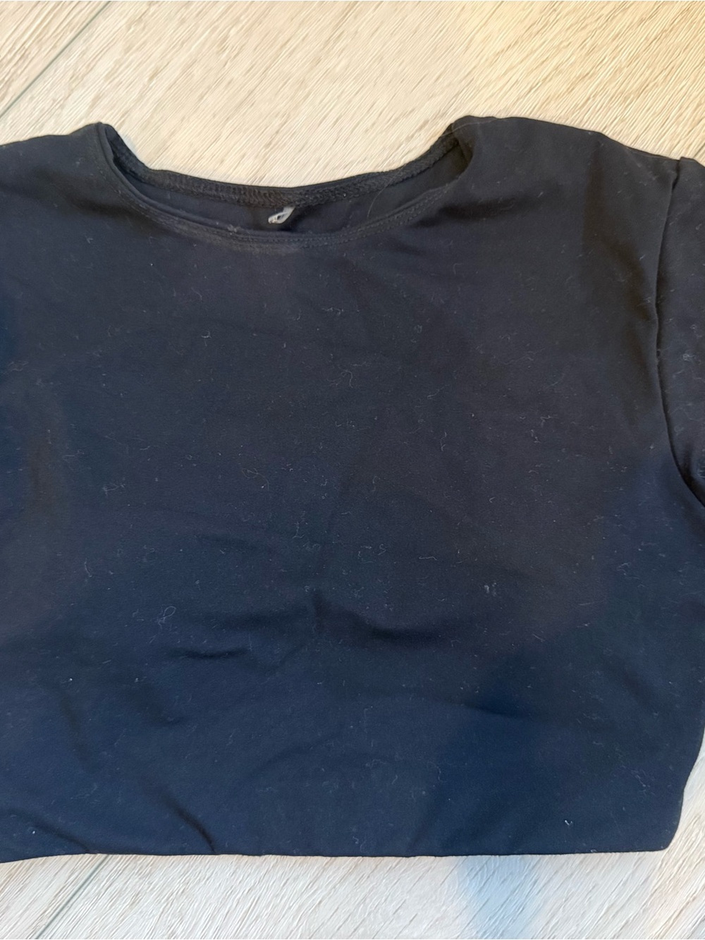 Garage Black Stretch Scoop Neck Top